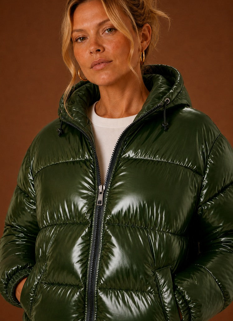 Quilted Hooded Puffer Jacket
