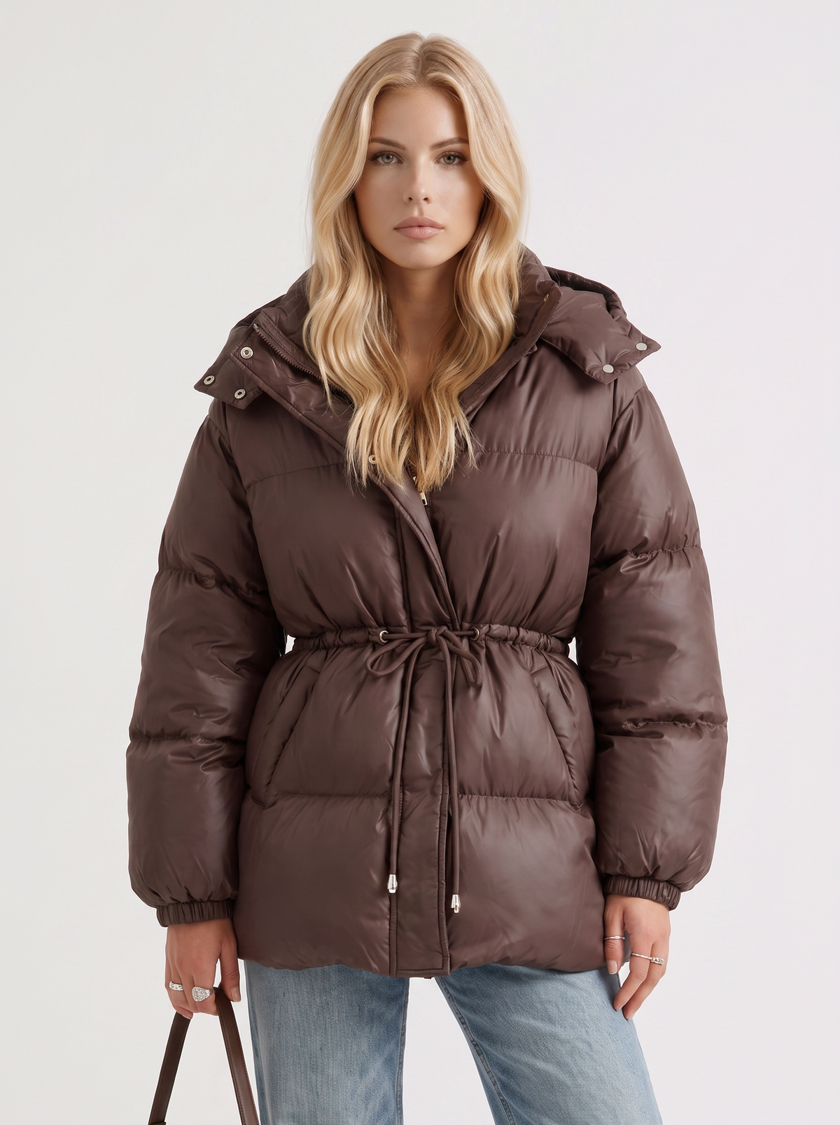 Quilted Long Sleeve Puffer Jacket