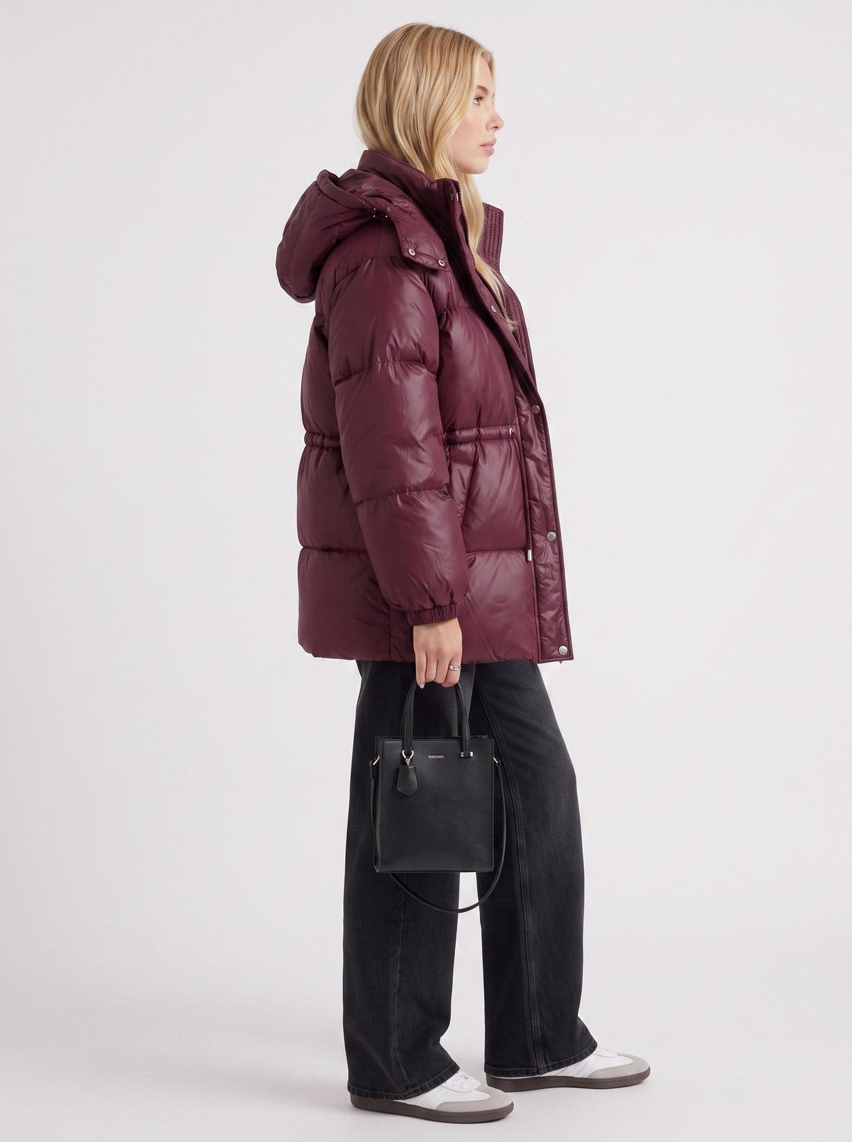 Quilted Long Sleeve Puffer Jacket
