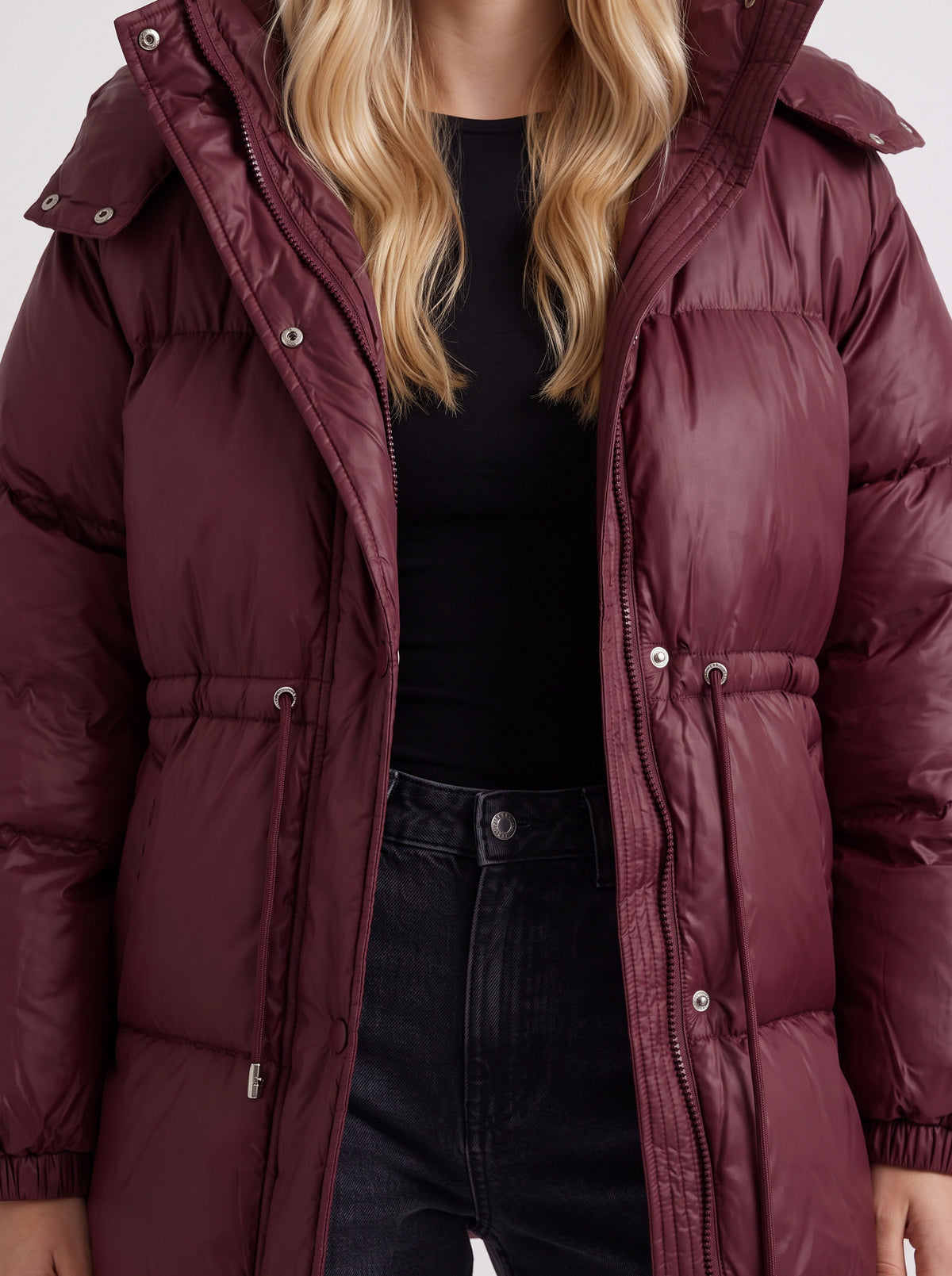 Quilted Long Sleeve Puffer Jacket