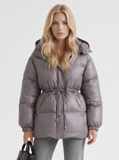 Quilted Long Sleeve Puffer Jacket