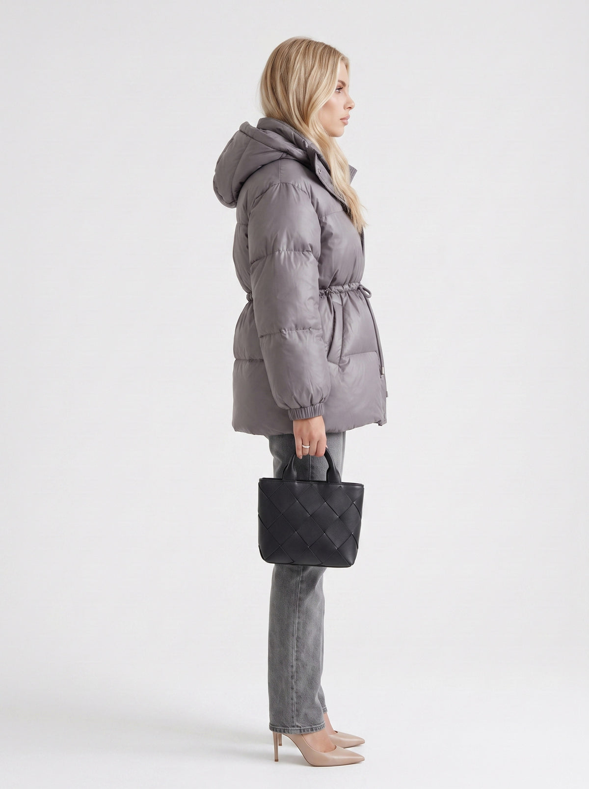 Quilted Long Sleeve Puffer Jacket