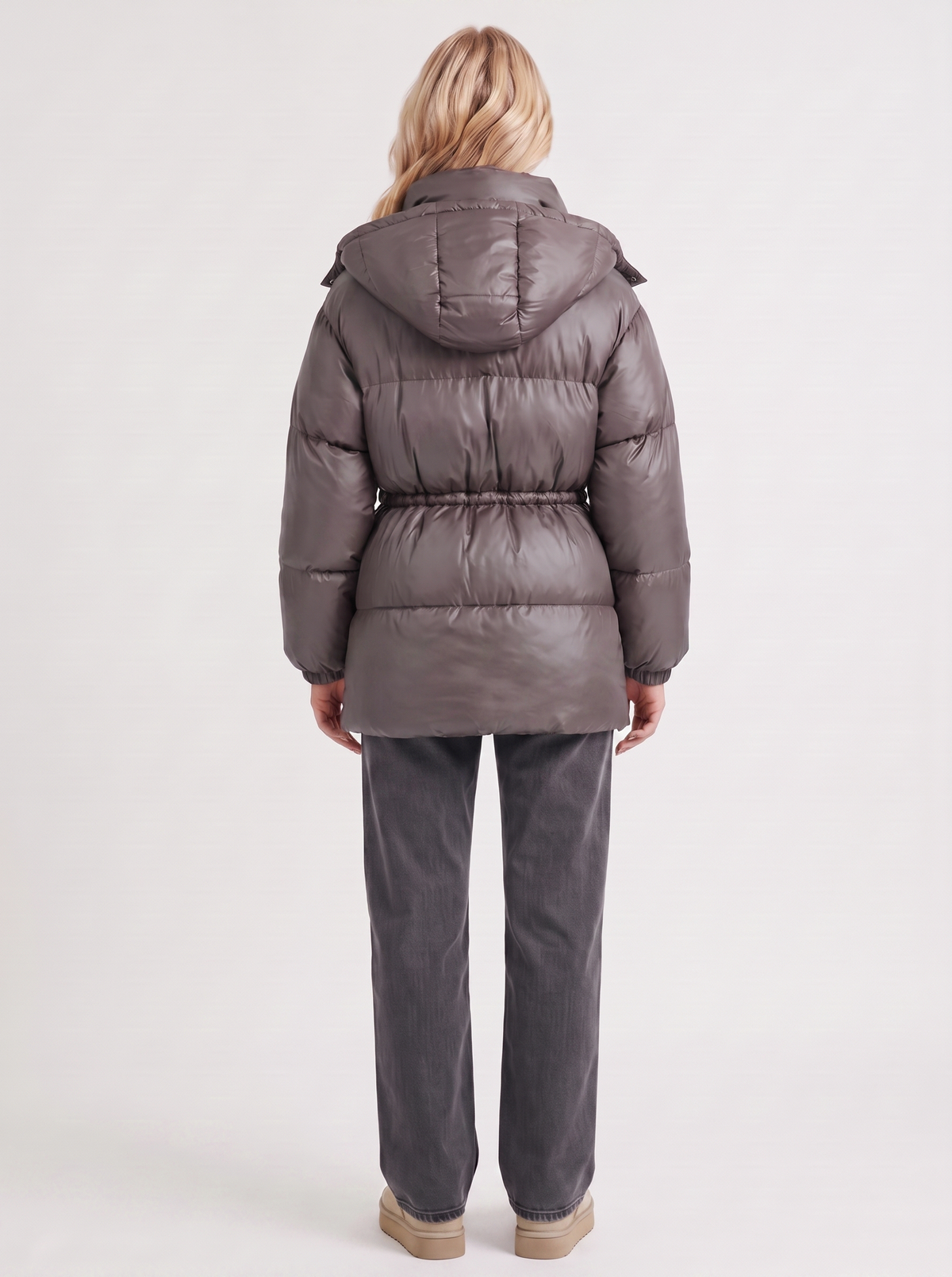Quilted Long Sleeve Puffer Jacket