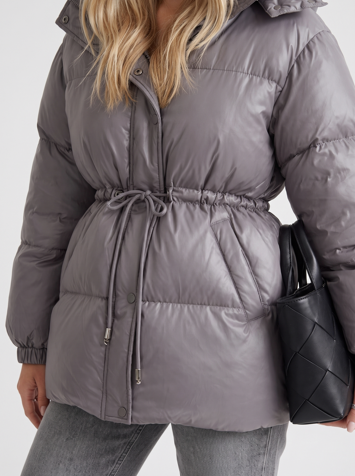 Quilted Long Sleeve Puffer Jacket