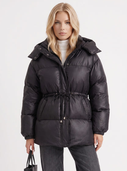 Quilted Long Sleeve Puffer Jacket