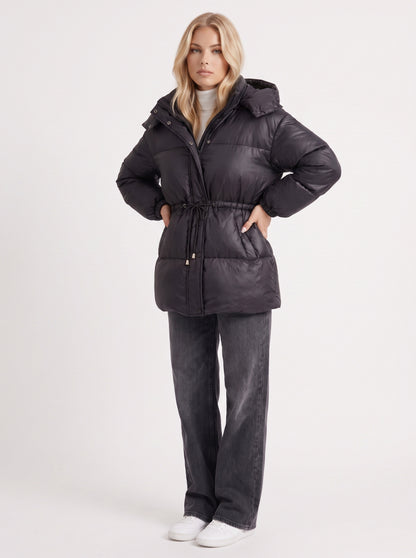 Quilted Long Sleeve Puffer Jacket