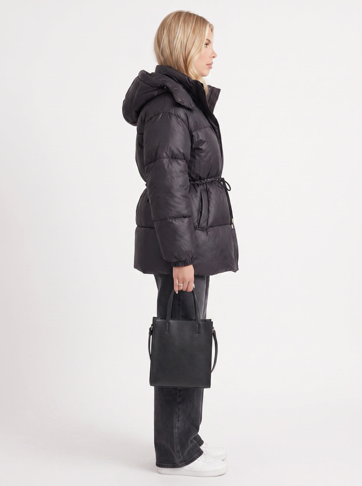 Quilted Long Sleeve Puffer Jacket