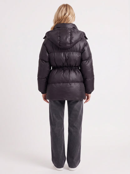 Quilted Long Sleeve Puffer Jacket