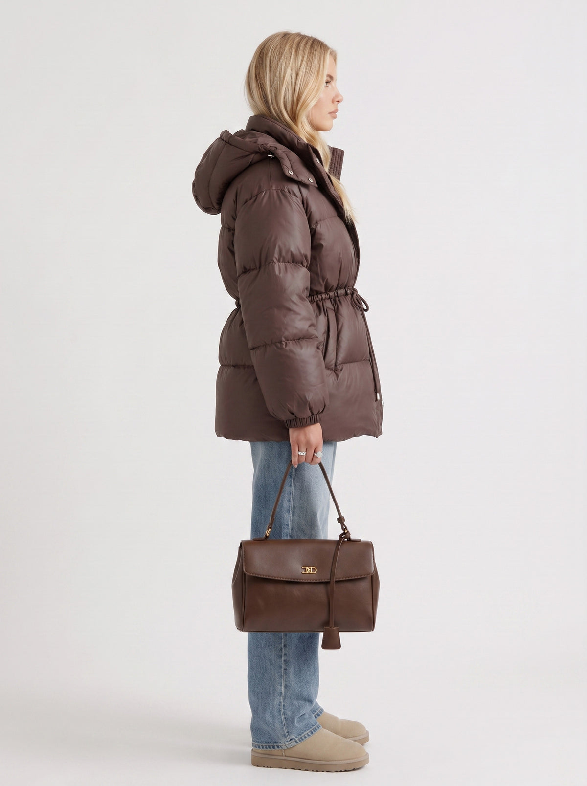 Quilted Long Sleeve Puffer Jacket