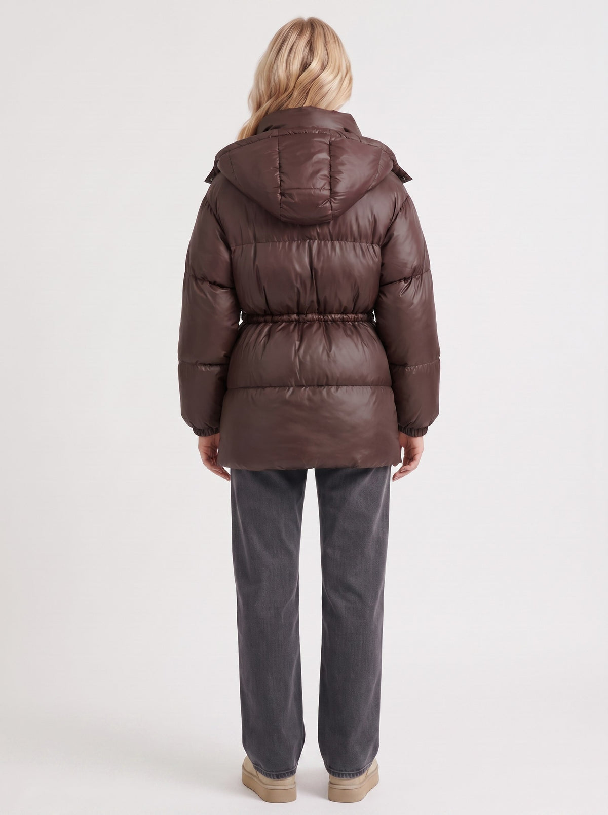 Quilted Long Sleeve Puffer Jacket
