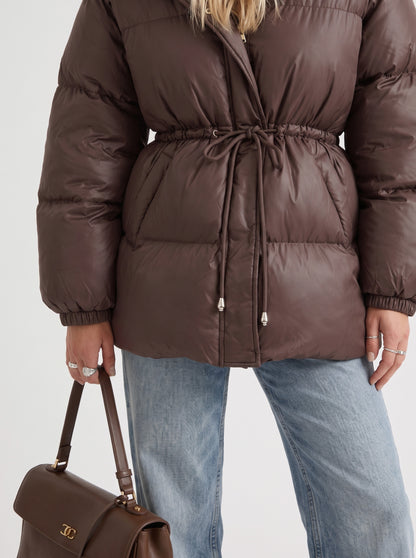 Quilted Long Sleeve Puffer Jacket