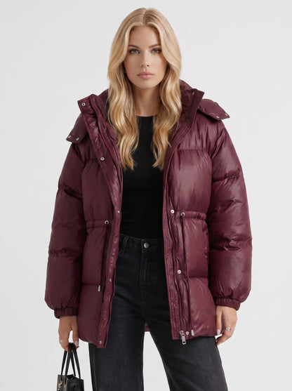 Quilted Long Sleeve Puffer Jacket