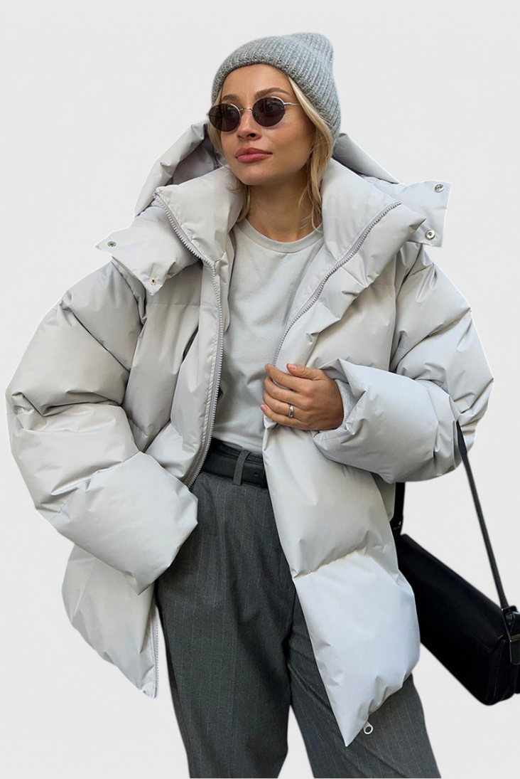 Quilted Oversized Hooded Puffer Jacket