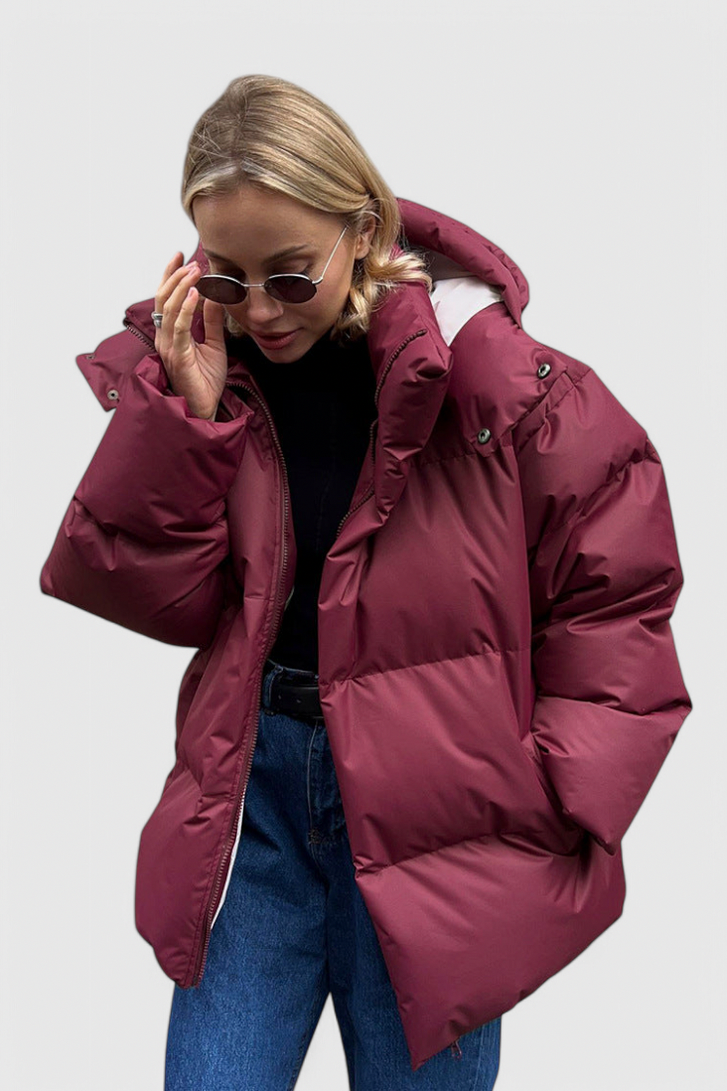 Quilted Oversized Hooded Puffer Jacket