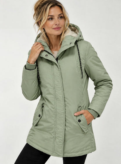 Sherpa Lined Hooded Parka Jacket