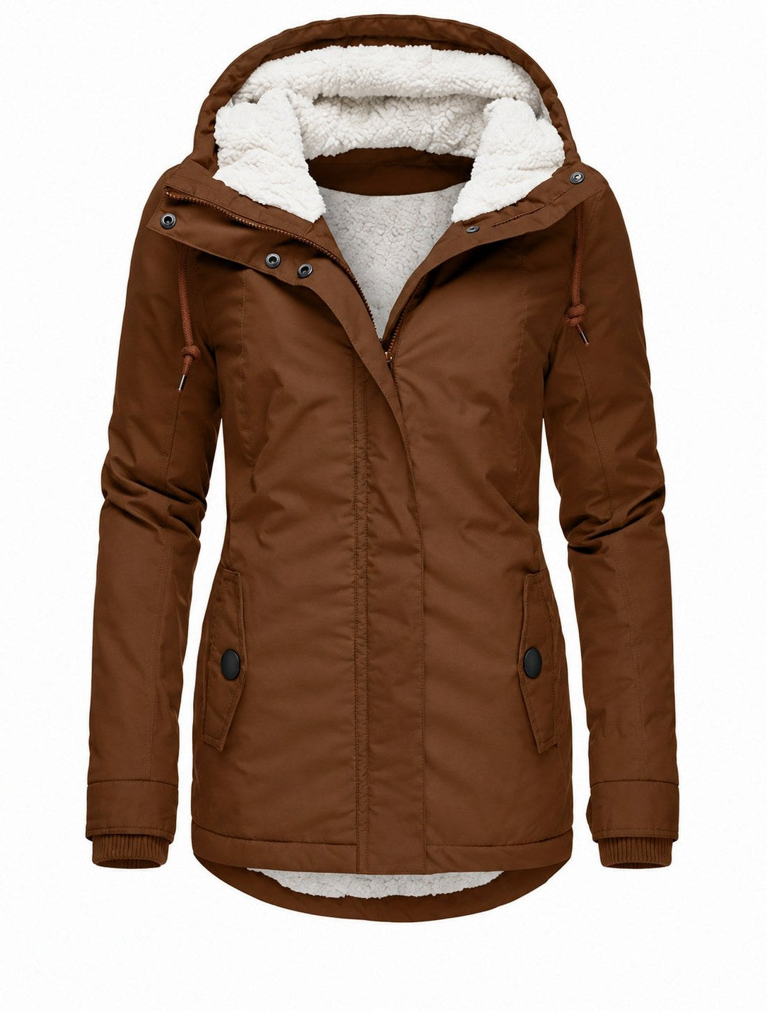 Sherpa Lined Hooded Parka Jacket