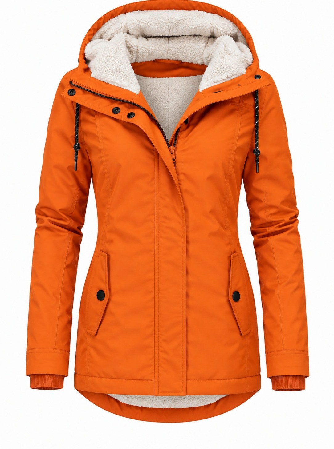 Sherpa Lined Hooded Parka Jacket