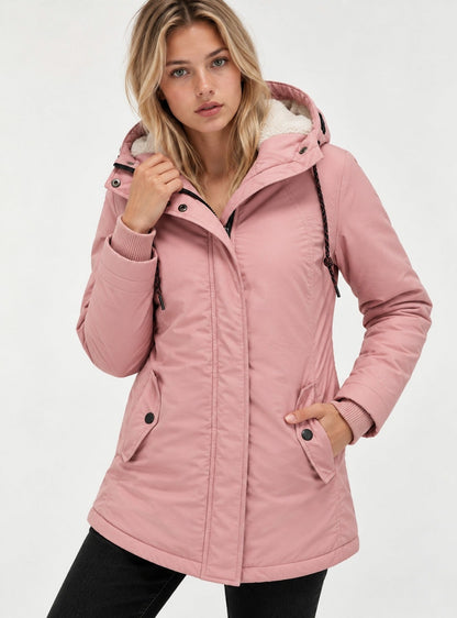Sherpa Lined Hooded Parka Jacket