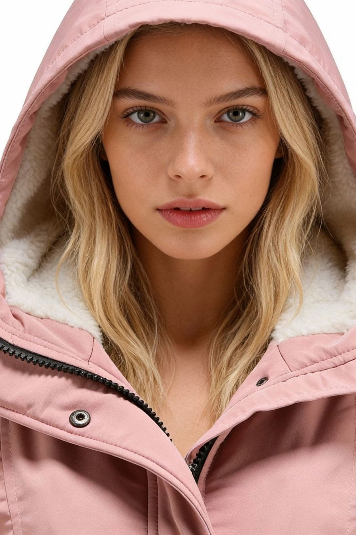 Sherpa Lined Hooded Parka Jacket