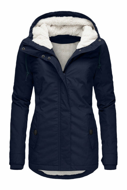 Sherpa Lined Hooded Parka Jacket