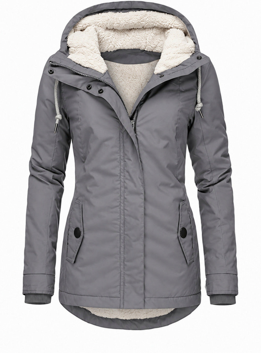 Sherpa Lined Hooded Parka Jacket