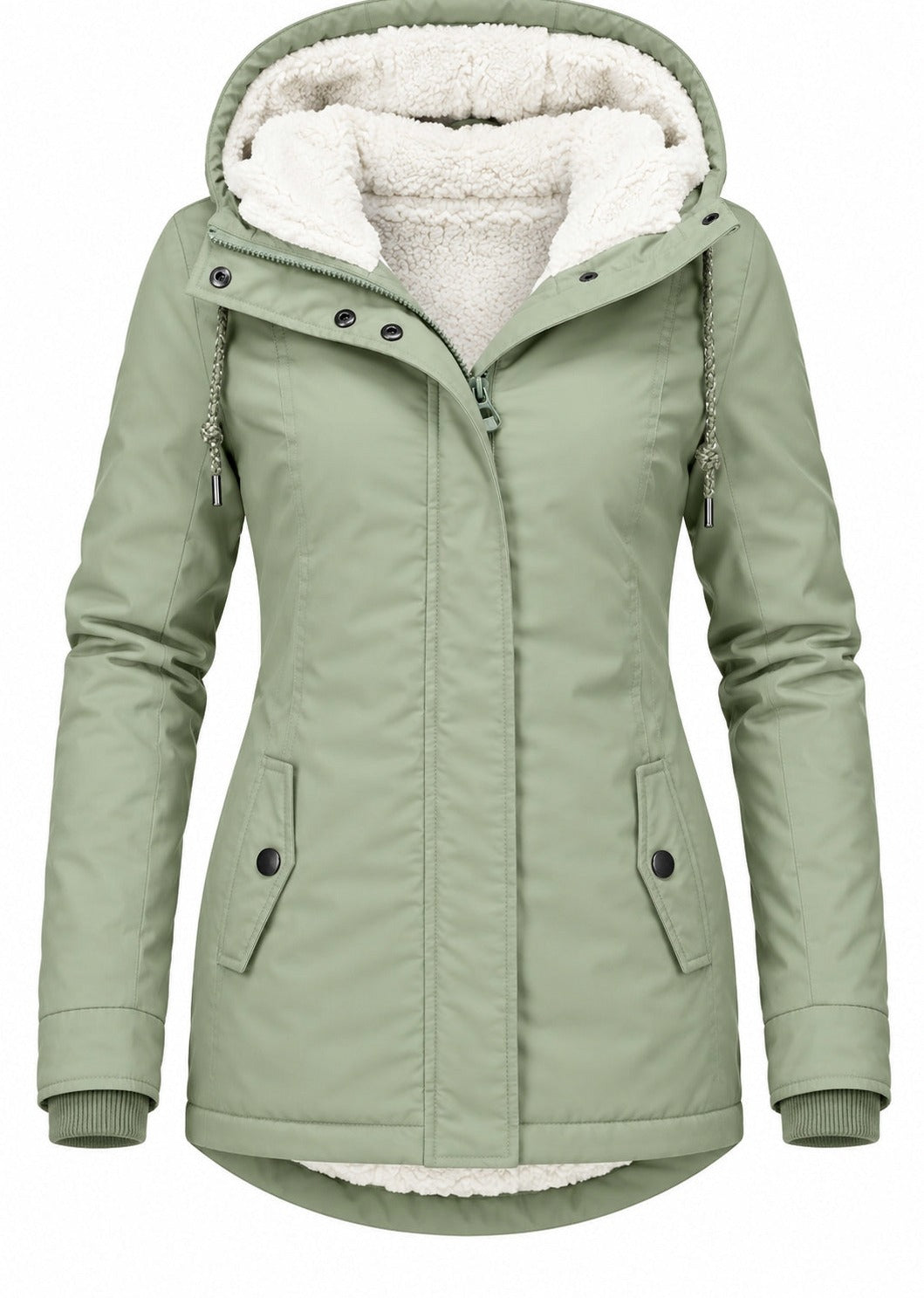 Sherpa Lined Hooded Parka Jacket