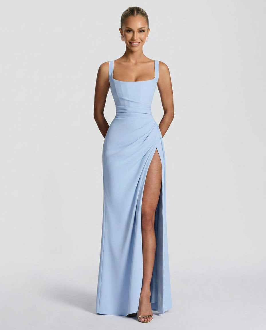 Square Neck Corset Maxi Dress