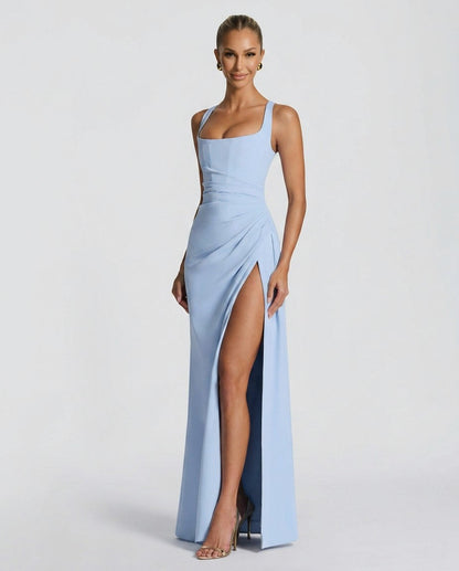 Square Neck Corset Maxi Dress