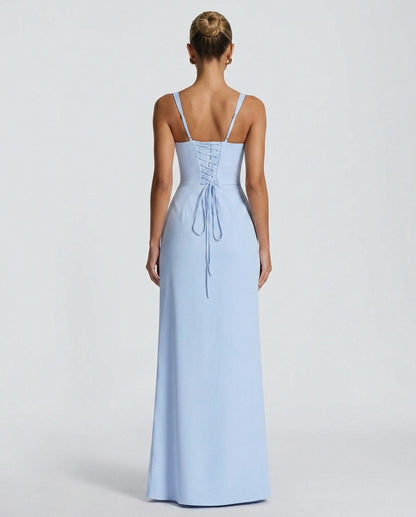 Square Neck Corset Maxi Dress