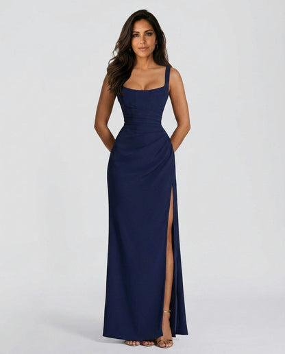 Square Neck Corset Maxi Dress