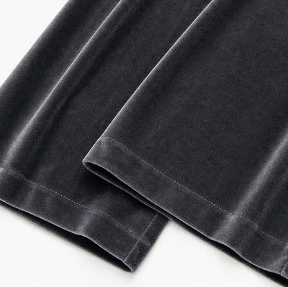 Velvet Pleated Wide Leg Pants