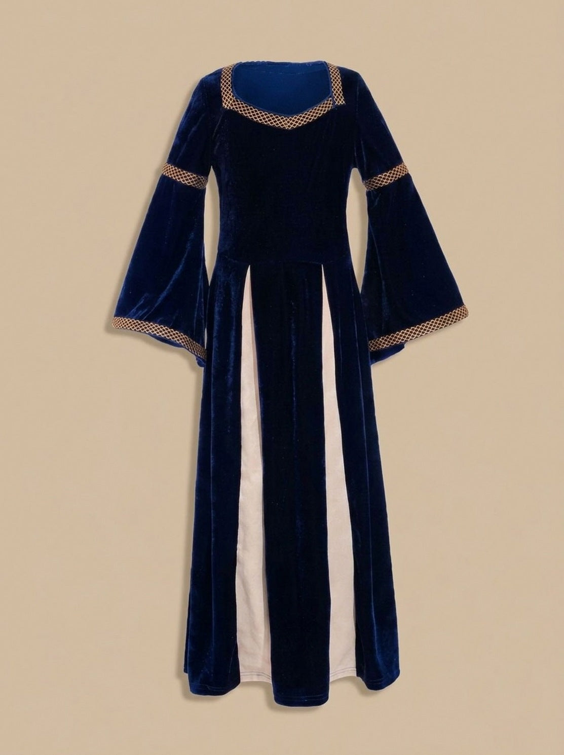 Velvet Square Neck Long Sleeve Maxi Dress