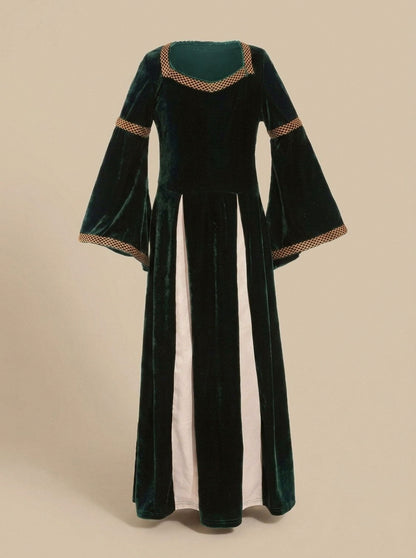 Velvet Square Neck Long Sleeve Maxi Dress